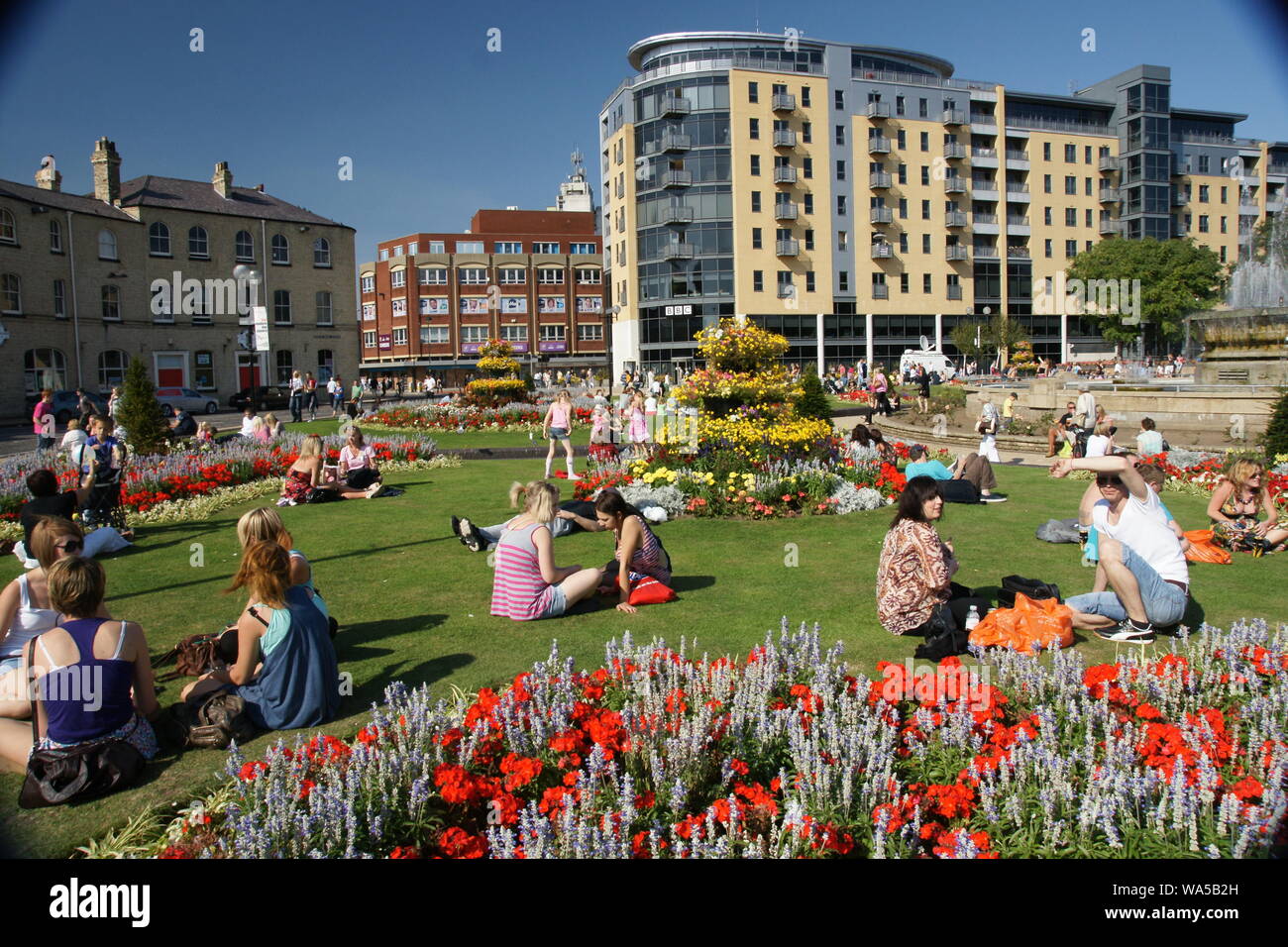 Queens gardens, Hull Stock Photo Alamy
