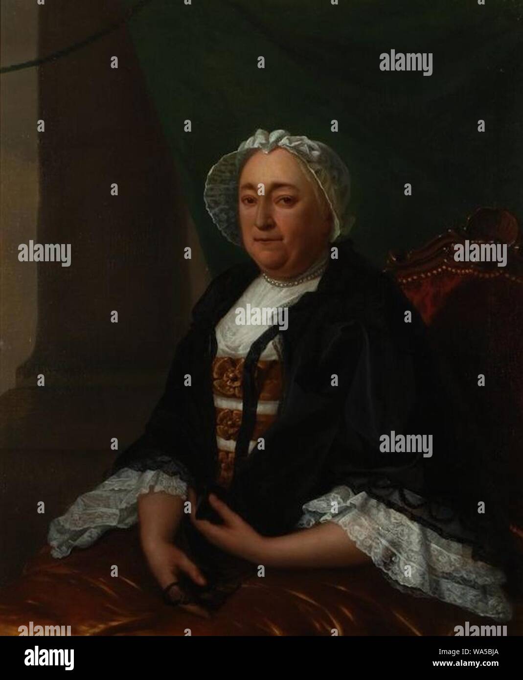 Dionys van Nijmegen - Portret van Ignatia Maria Visch (1713-1774 Stock ...