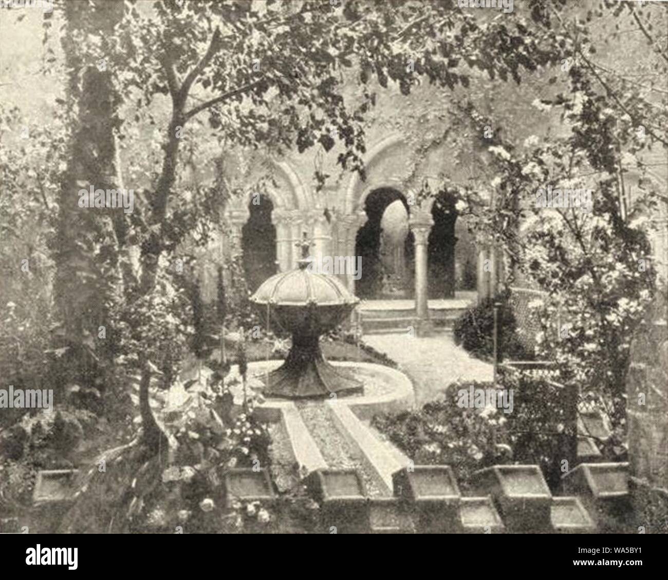 Diorama Mittelalterlicher Garten Alexander Frenz 1904 Stock Photo Alamy