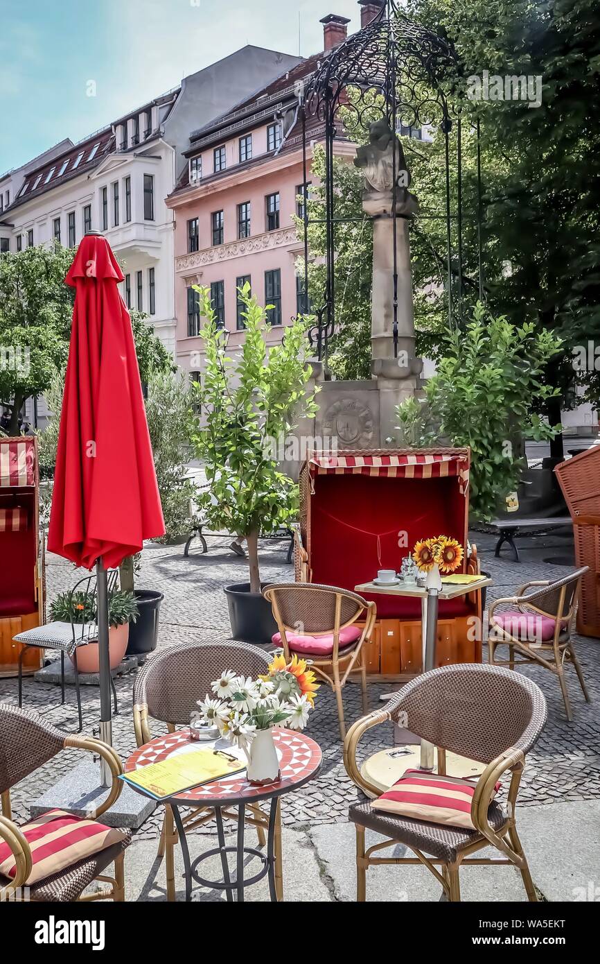 Cafe in Berlin Stock Photo Alamy