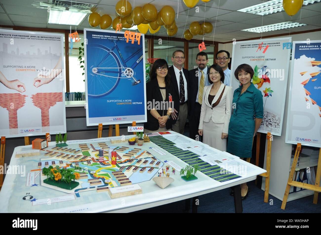 Display Area At The Usaid Vietnam Open House On The Occasion Of