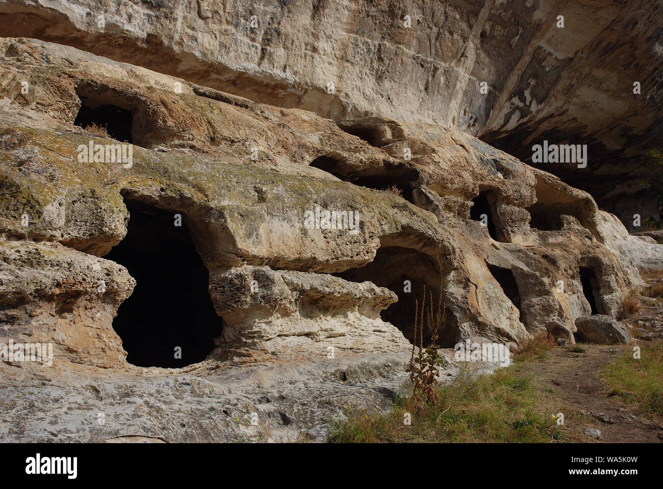 Mountain caves near Bachtschissaraj, Crimea, Europe Stock Photo