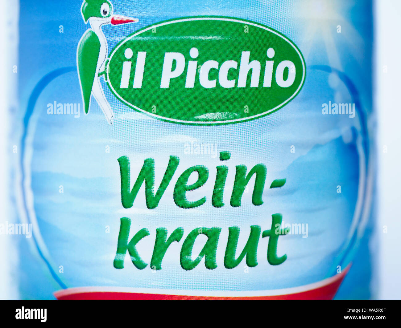 MILAN, ITALY - CIRCA AUGUST 2019: Il Picchio wein-kraut (wine krauts) Stock Photo