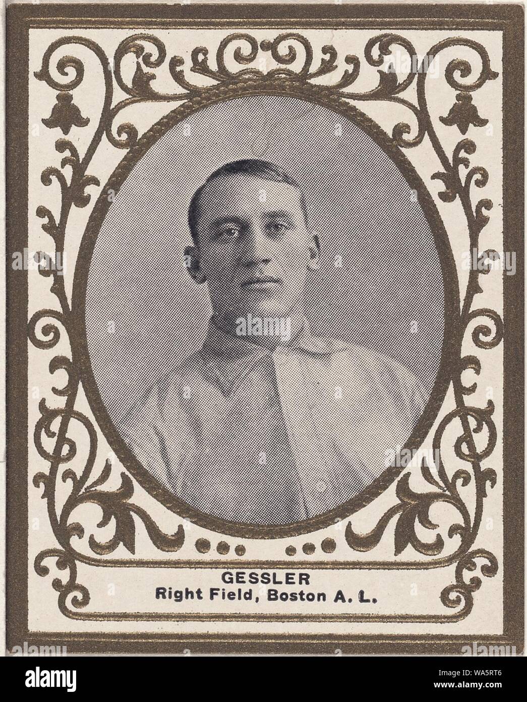 Doc Gessler, Boston Red Sox, baseball card portrait Stock Photo