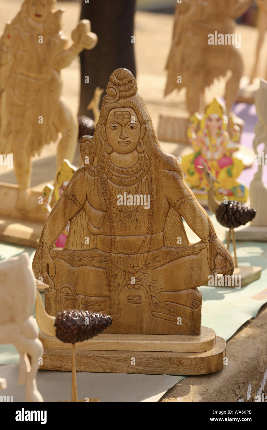 Lord Shiva statue for sale at Surajkund Crafts Mela, Surajkund