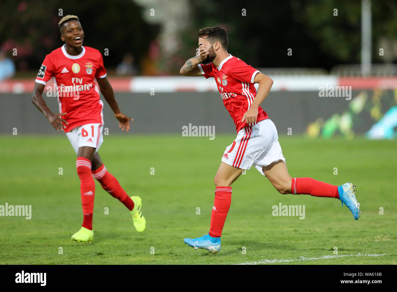 Rafa Silva Celebrates With His Teammate After Scoring A Goal