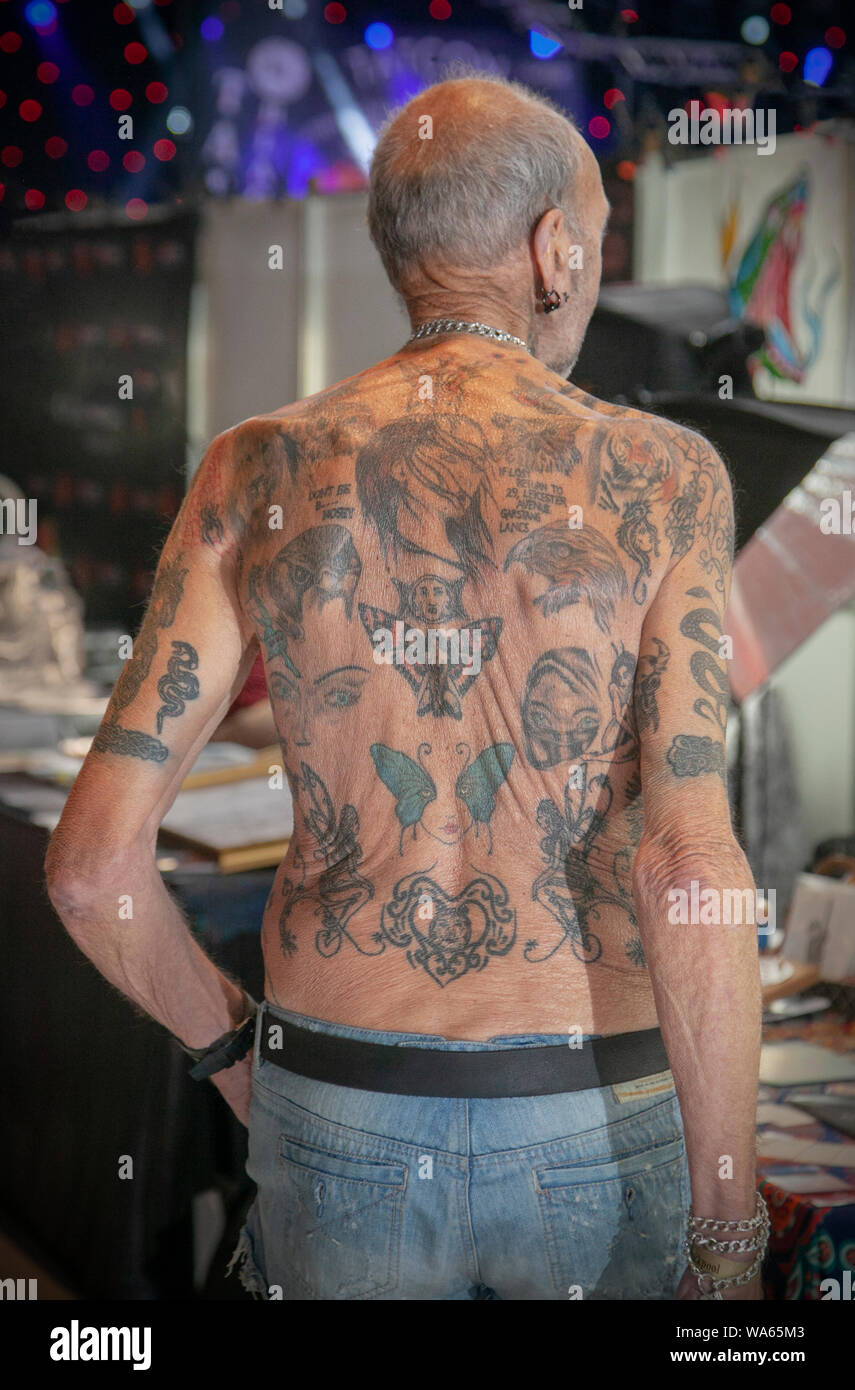 Old man chest tattoo hi-res stock photography and images - Alamy