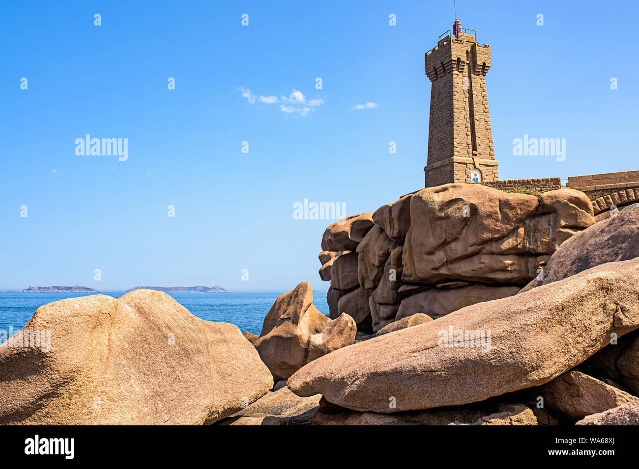 Bretagne ploumanach guirec perros phare faro brittany bretagna lighthouse frankreich farol frances hintergrundbilder leuchtturm visiter küste granito na raisons piedras