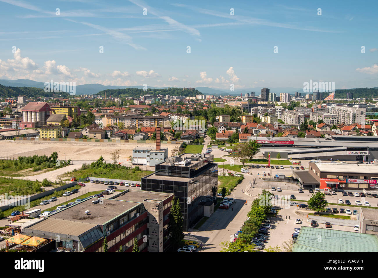 Aerial view ljubljana hi-res stock photography and images - Alamy