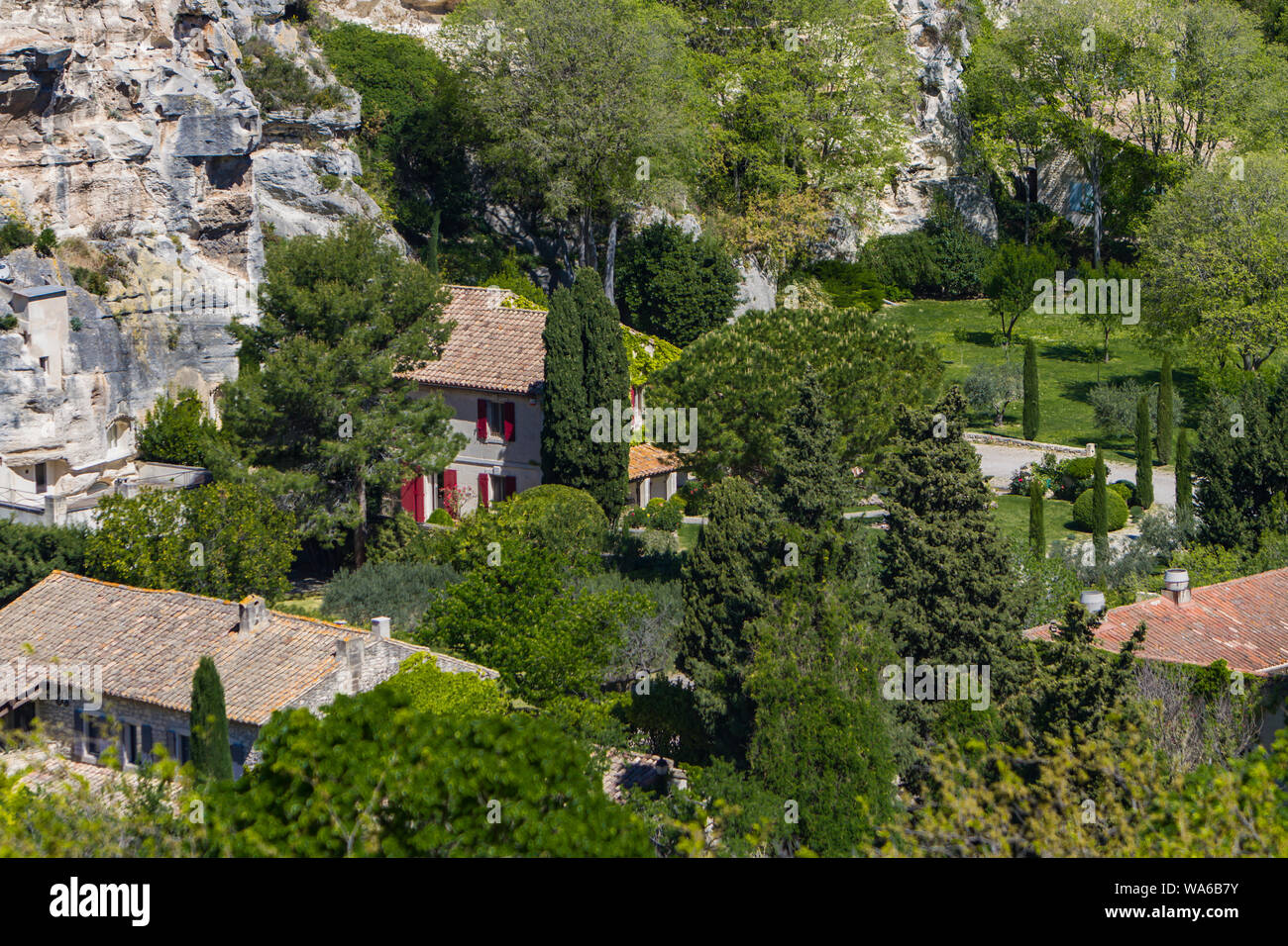 A view on picturesque village Les Baux-de-Provence, France Stock Photo