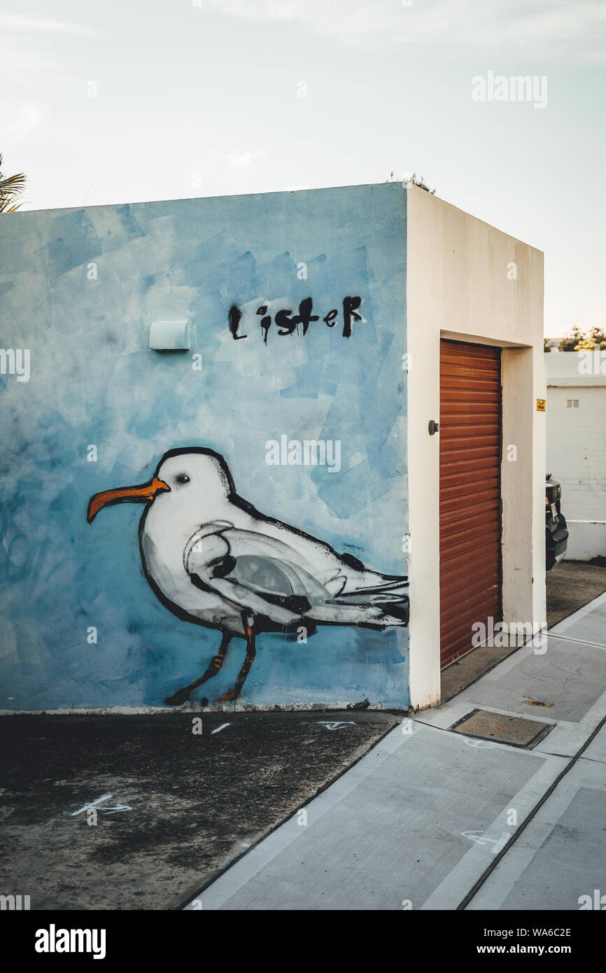Street art in North Bondi. Stock Photo