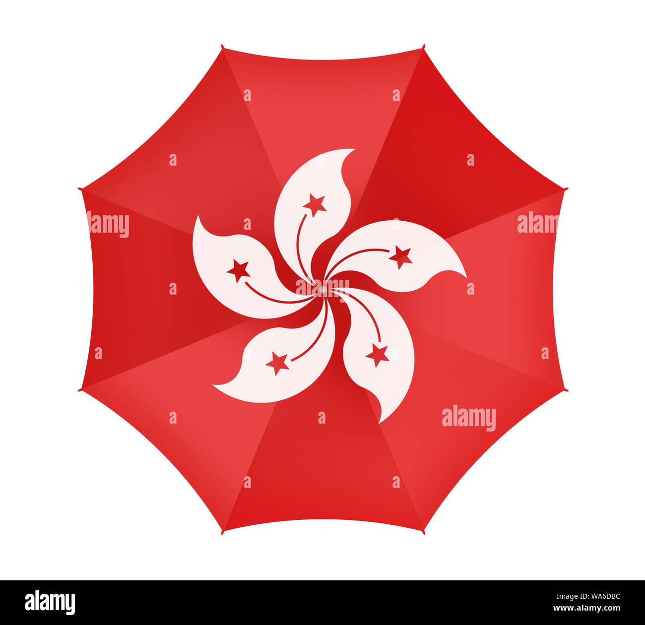 Hong Kong Umbrella Movement Illustration Stock Photo Alamy