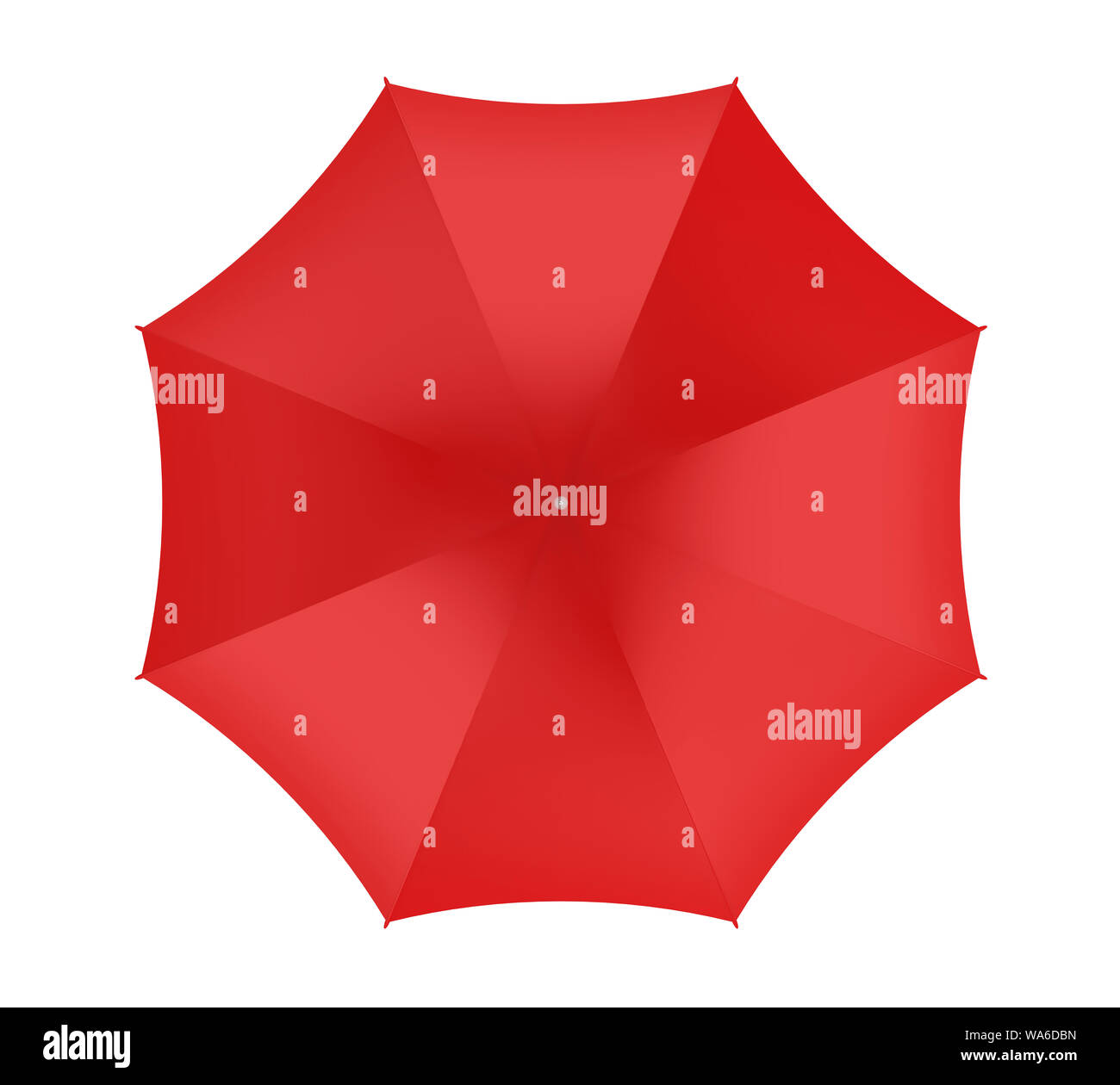 Red Umbrella Isolated Stock Photo Alamy