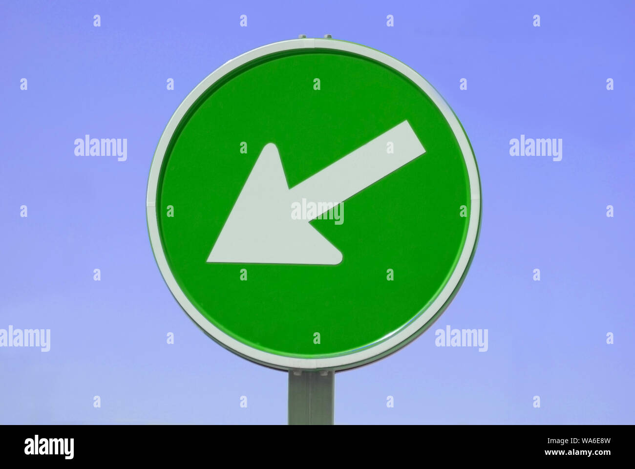traffic sign synonym for green politics Stock Photo