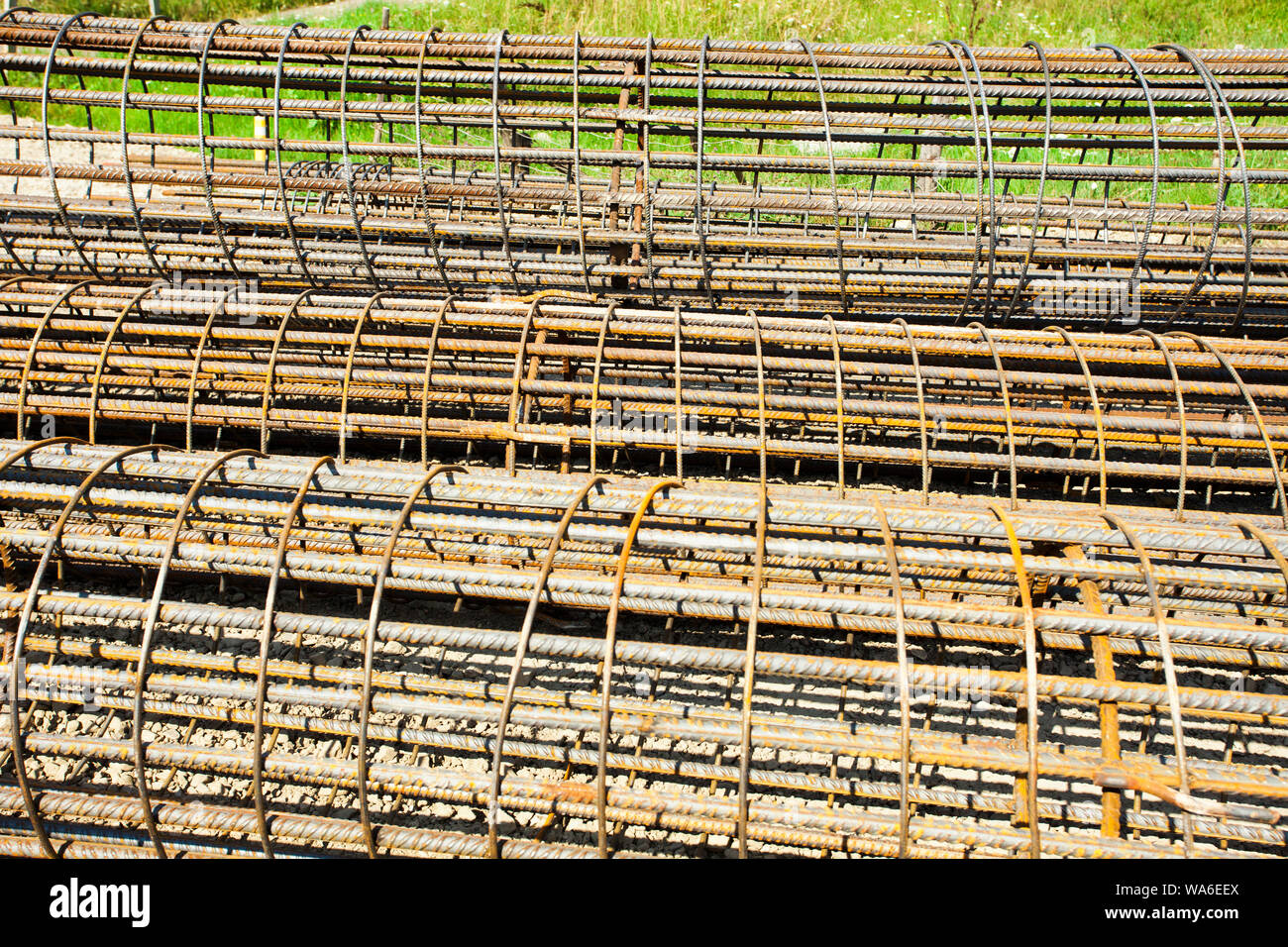steel and iron rods for road construction Stock Photo - Alamy