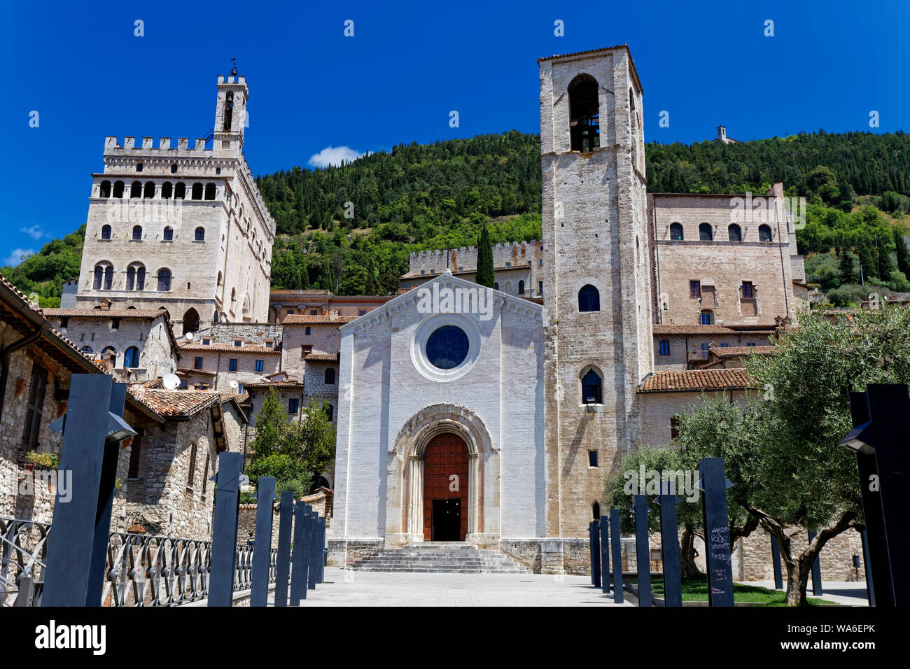 Chiesa di San Giovanni Battista, Gubbio, Umbria, Italy Stock Photo