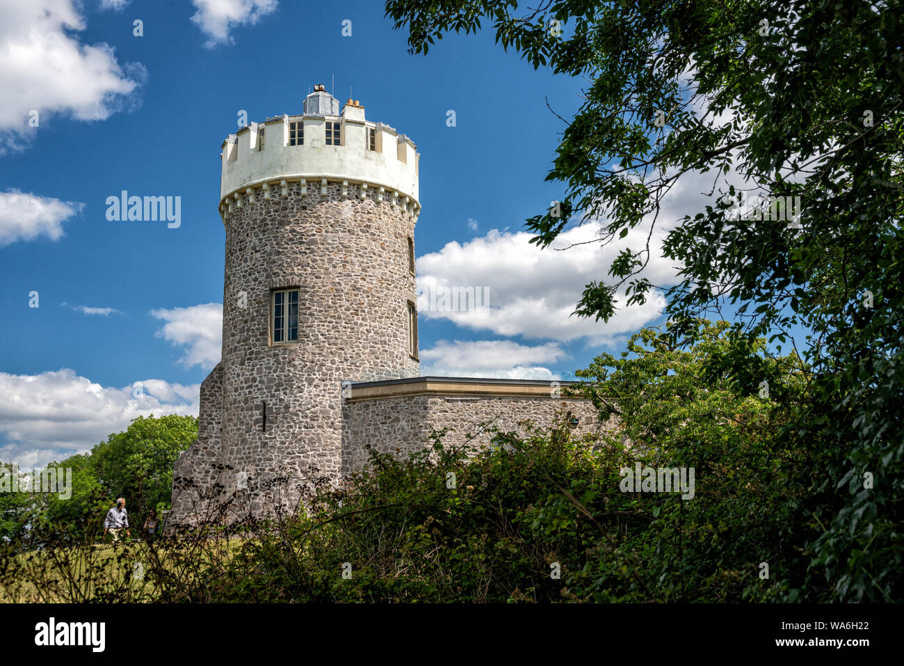 The Clifton Observatory which contains a Camera Obsura and a tunnel to St Vincent's Cave, Bristol United Kingdom Stock Photo