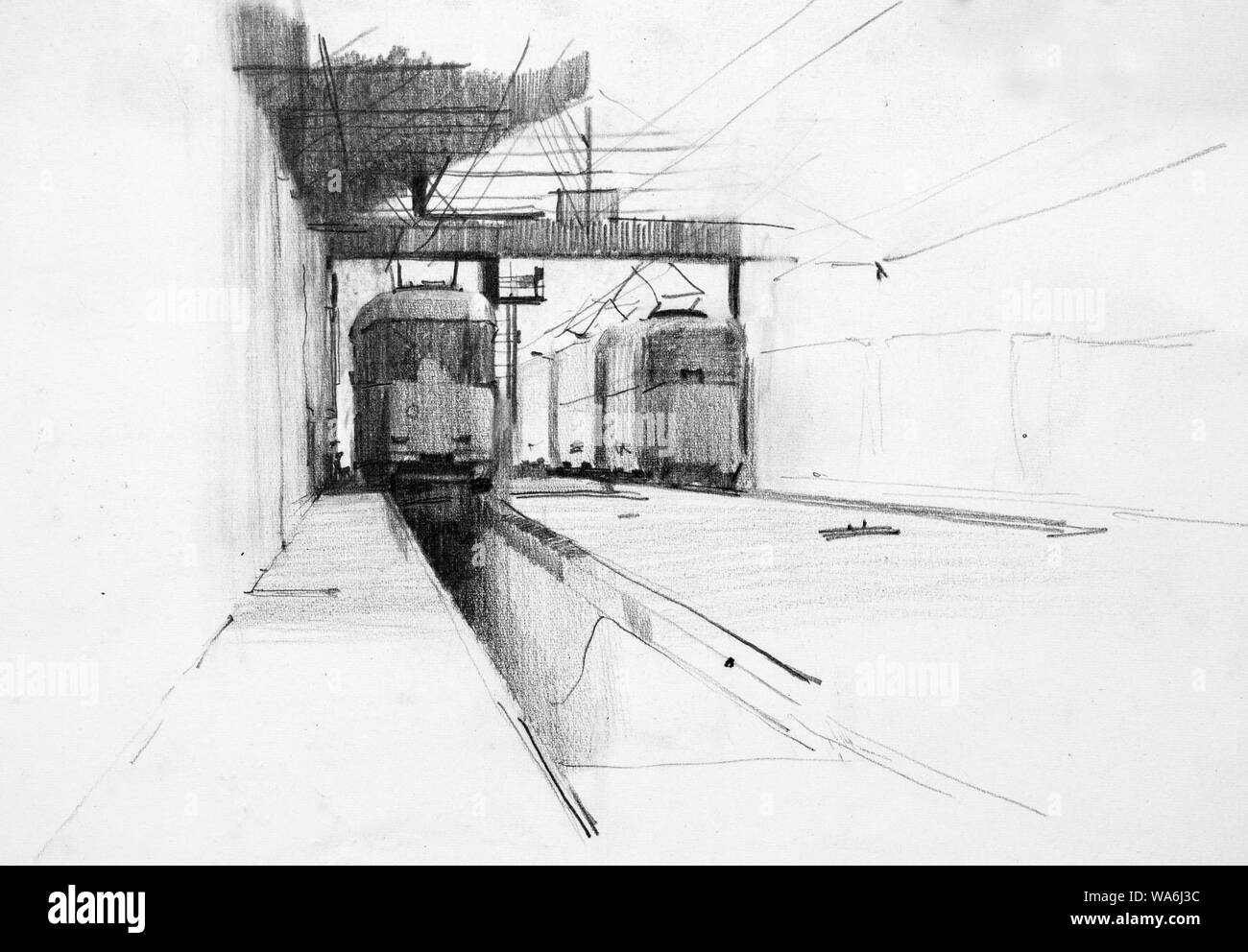 Charcoal Drawings Of Buildings