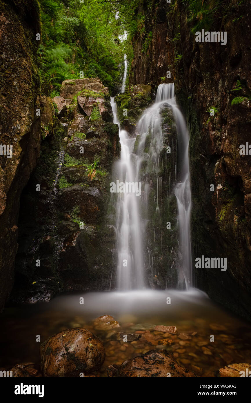 Scale Force waterfall, Lake District, UK Stock Photo