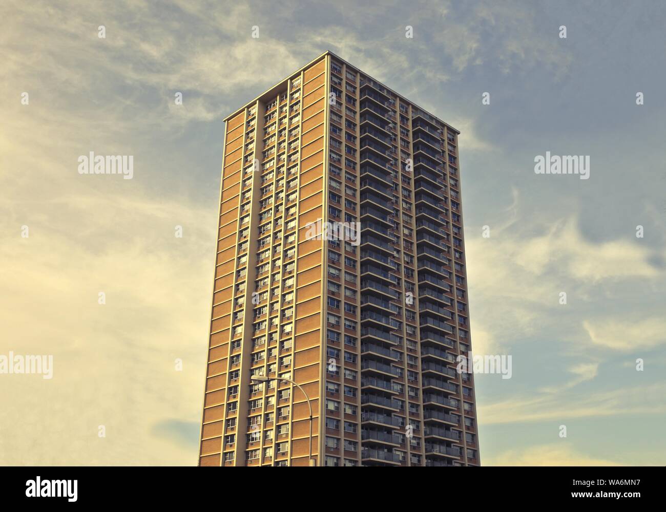Shot of a high rise tall building Stock Photo