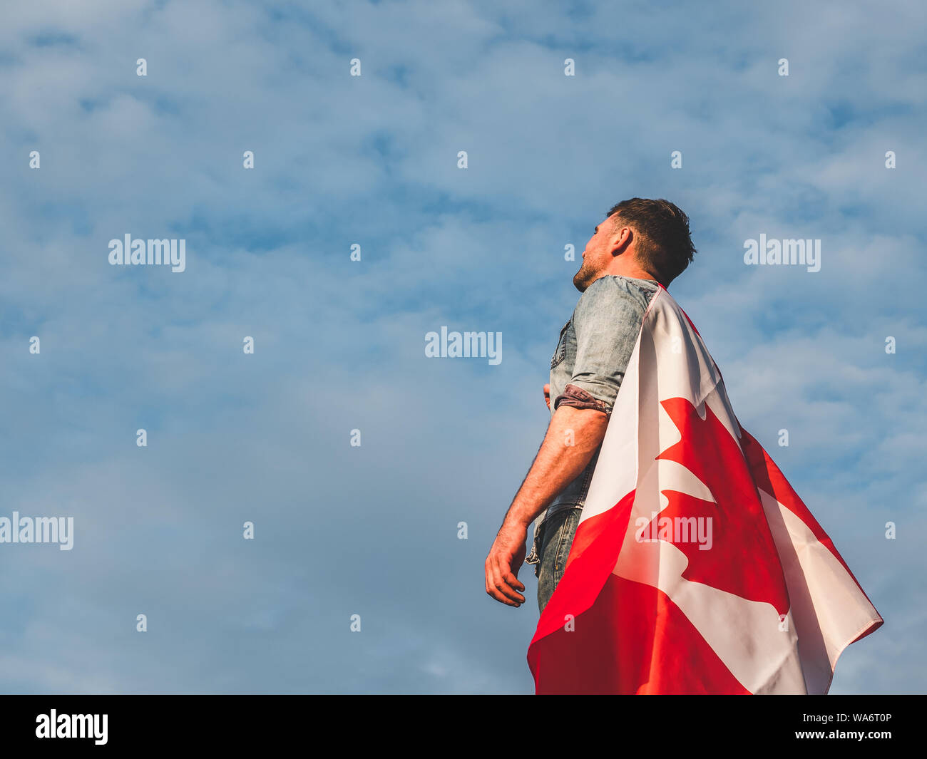 Holding canadian flag close up hi-res stock photography and images - Alamy
