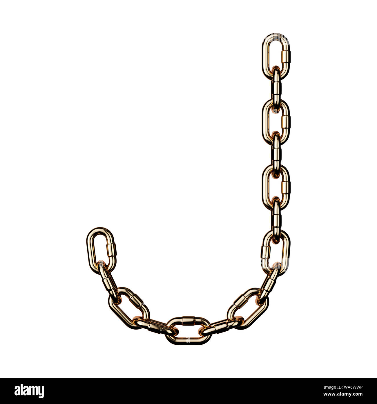photo 3D Golden Letter J Images alamy