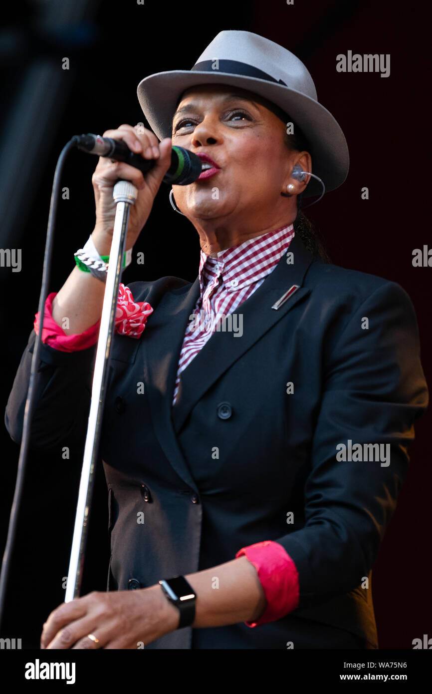 Ska, 2 Tone outfit The Selecter performing at WeyFest 2019 Music Festival. Stock Photo