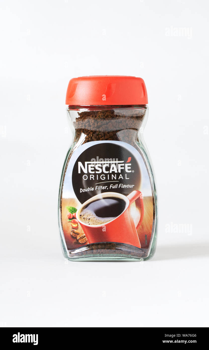 Jar of Nescafe Original coffee Stock Photo - Alamy