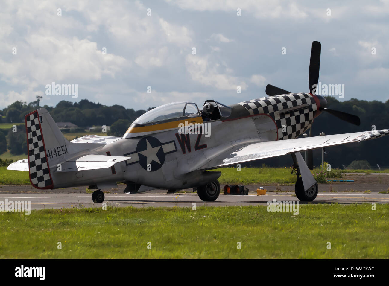 Biggin Hill Uk 18 August 19 P51 D Mustang Taxis As The Biggin Hill Festival Of Flight Continued For A Second Day The World Famous Festival Of Flight At London Biggin Hill Airport Had Biggin Hill Uk 18 August 19 P51 D Mustang Taxis As The Biggin Hill Festival Of Flight Continued For A Second Day The World Famous Festival Of Flight At London Biggin Hill Airport Had