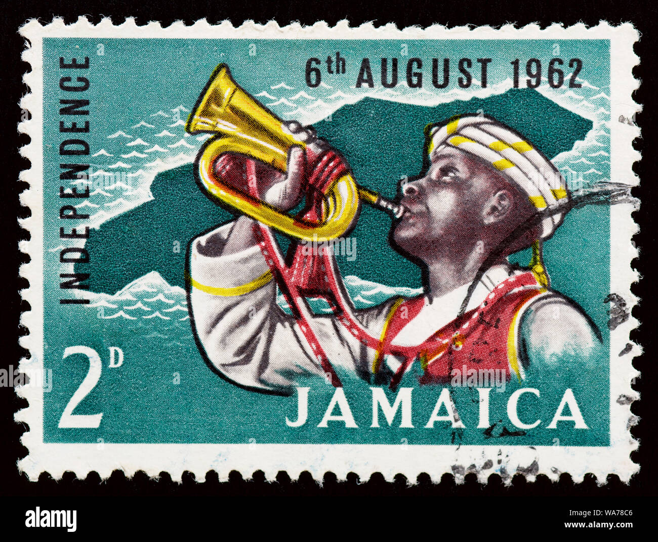 Jamaica Postage Stamp Independence Stock Photo Alamy