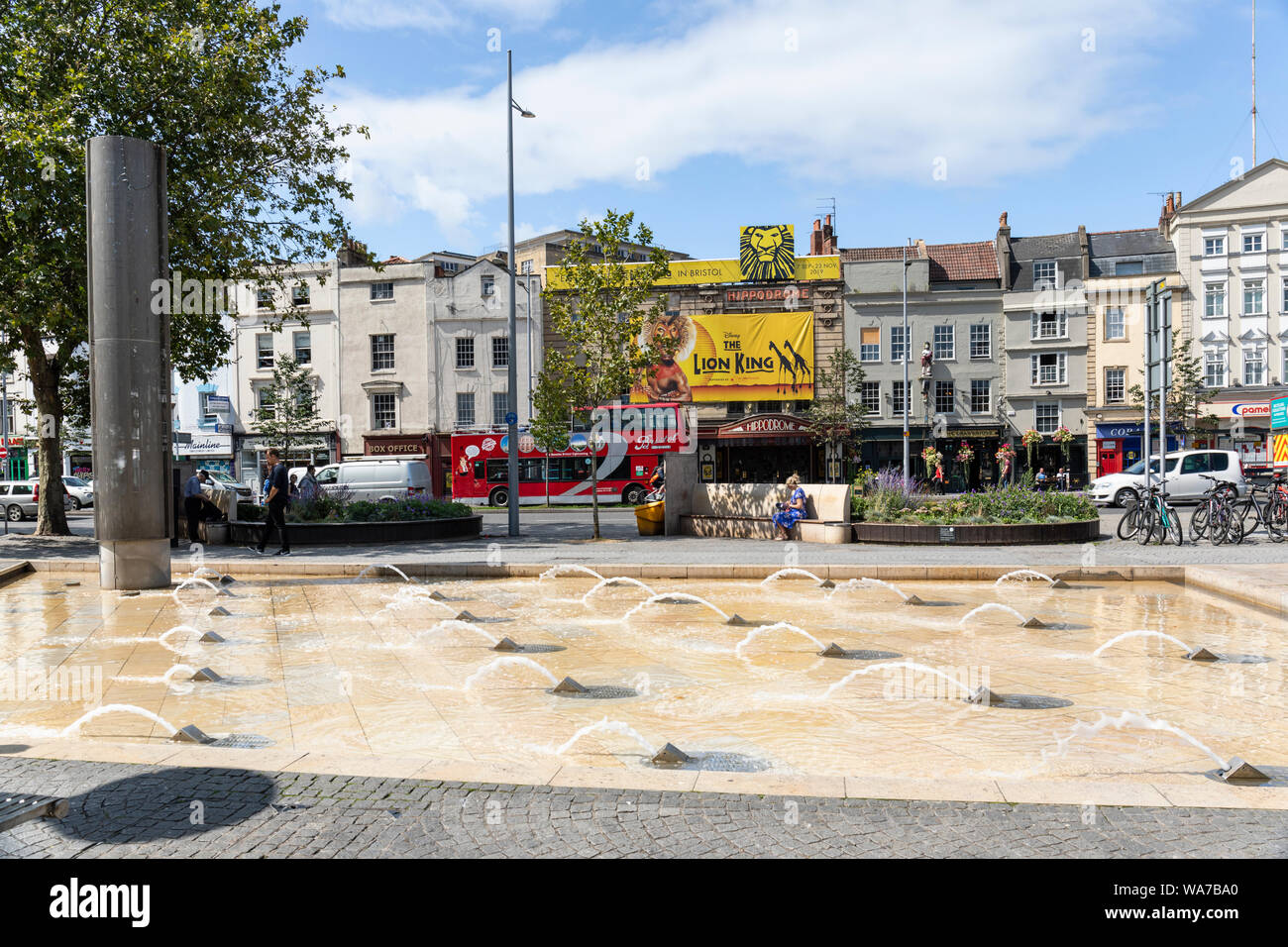 Bristol Hippodrome Theatre advertising Disney The Lion King with a