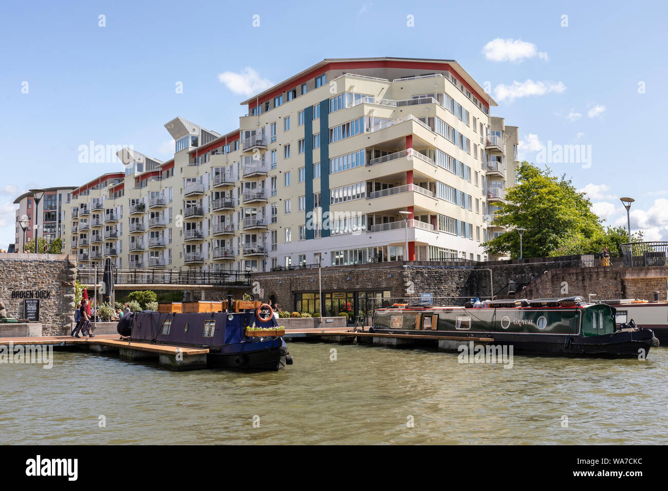 Bristol harbourside, Waterfront modern apartments, City of Bristol, UK