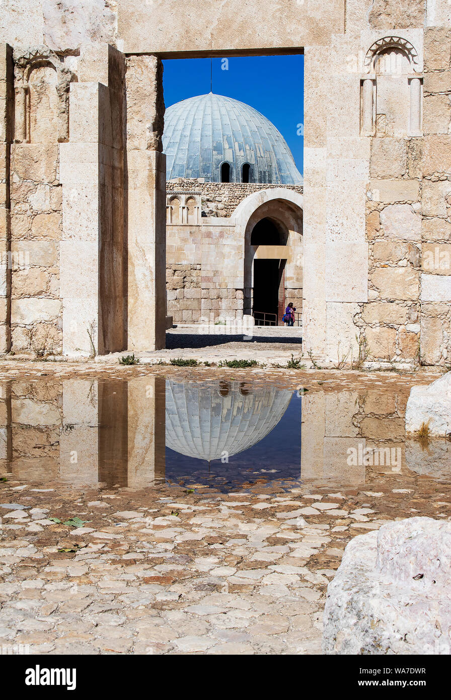 Temple of Hercules in Amman Citadel, Amman, Jordan Stock Photo