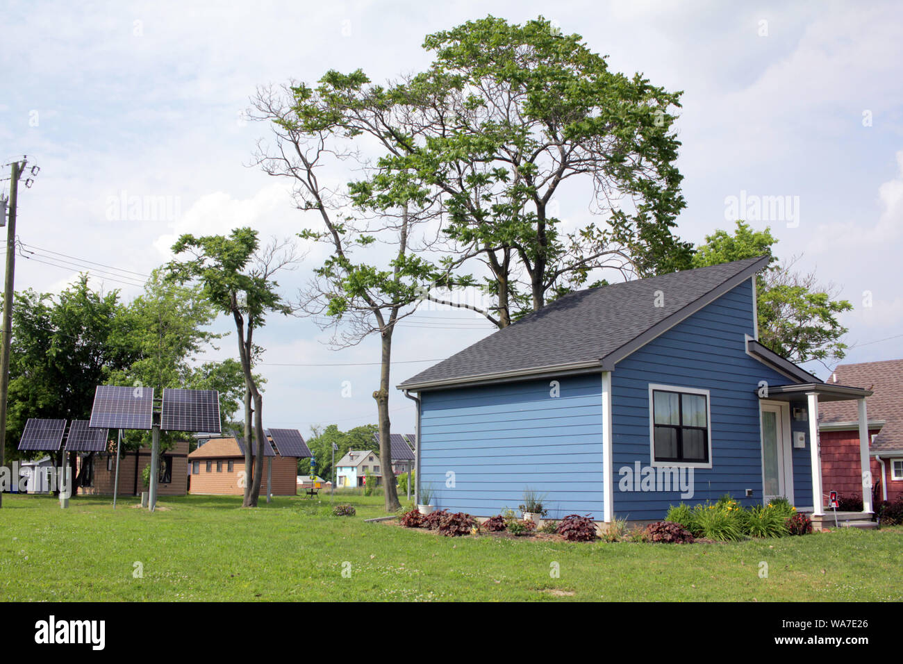 Tiny Homes, Detroit, Michigan, USA Stock Photo Alamy