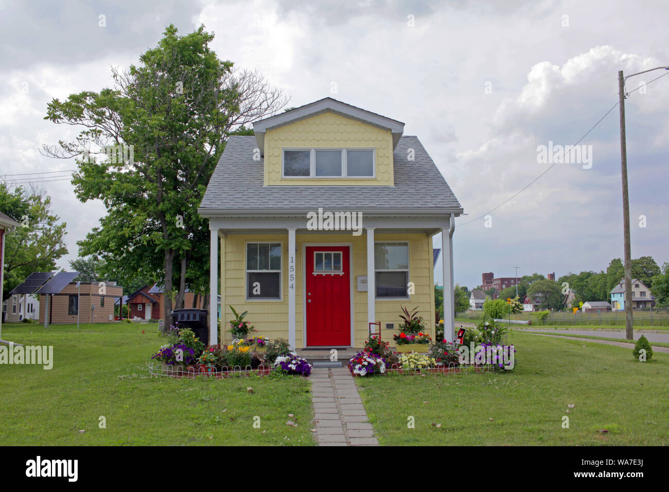 Tiny Homes, Detroit, Michigan, USA Stock Photo Alamy