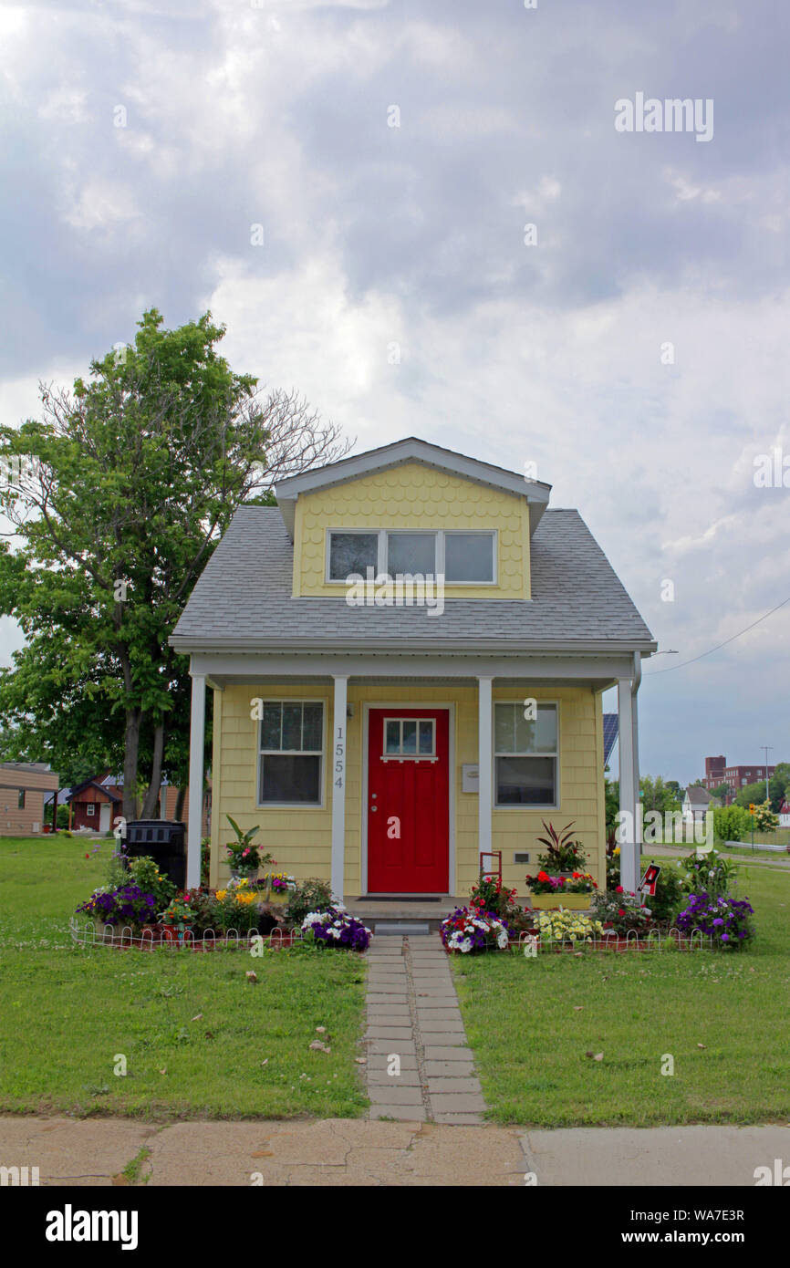 Tiny Homes, Detroit, Michigan, USA Stock Photo