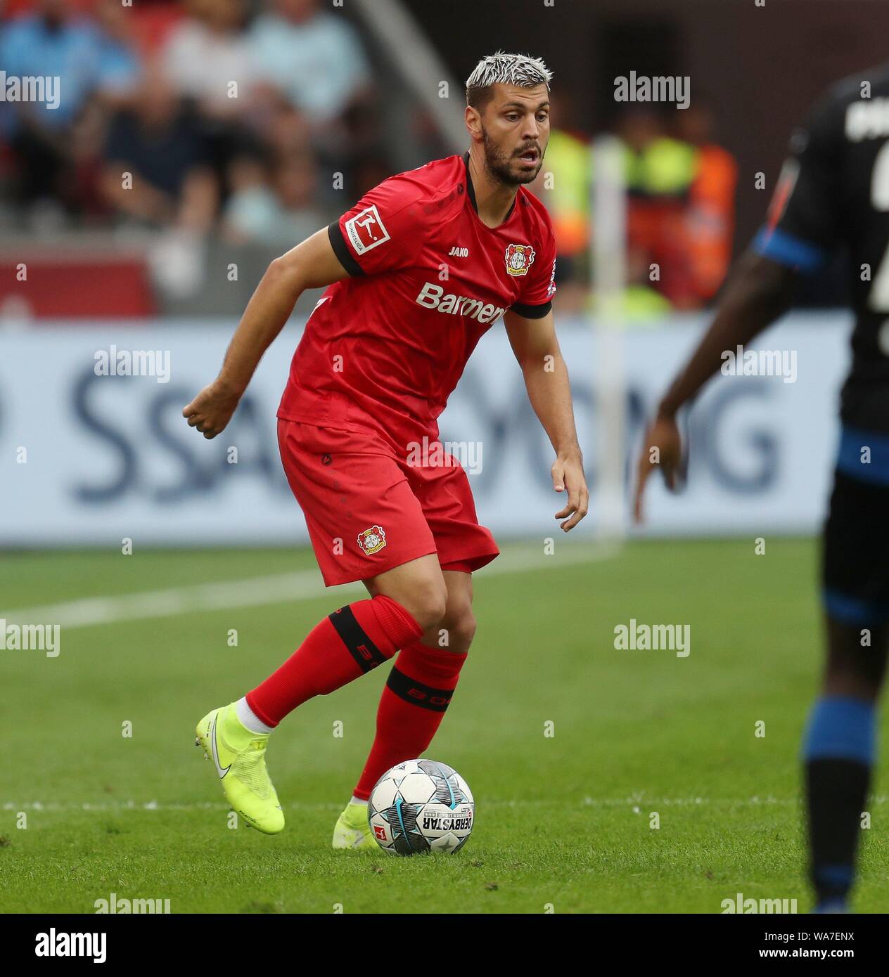 Firo 17 08 2019 Football 2019 2020 1 Bundesliga Bayer Leverkusen Sc Paderborn 3 2 Aleksandar Dragovic Aleksandar Dragovic Single Action Usage Worldwide Stock Photo Alamy