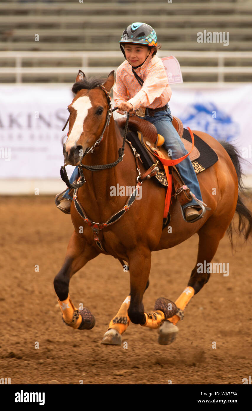 Barrell Racer Rodeo Girls Barrel race rodeo girl hi-res stock photography and images - Alamy