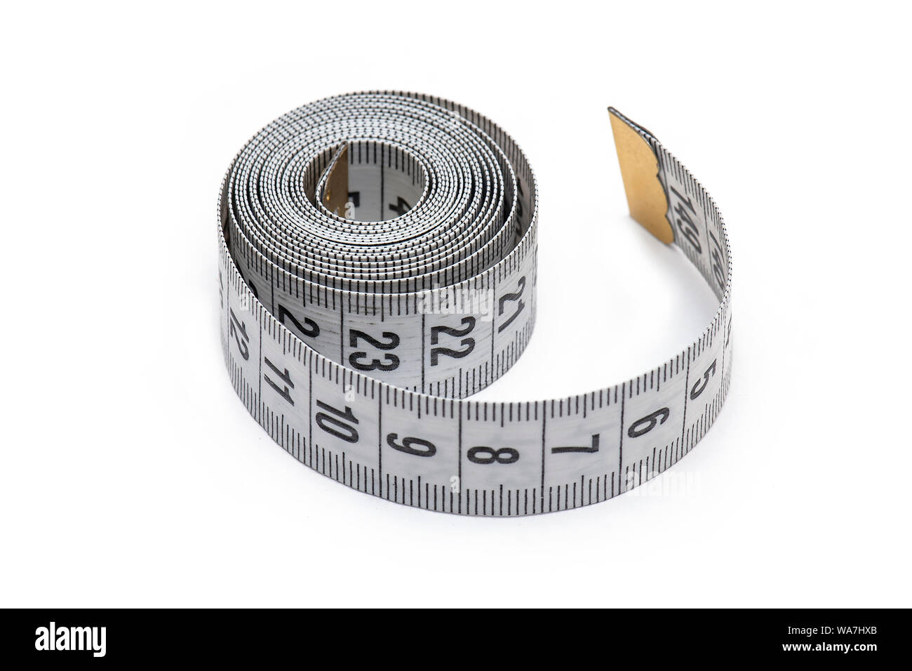 Tailor Measuring Tape Isolated Stock Image - Image of measure