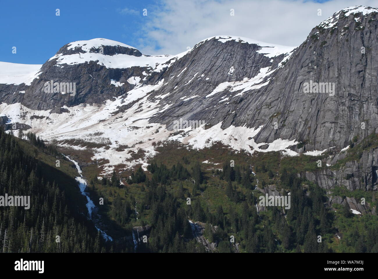 Mountain Glacier Valley Stock Photo