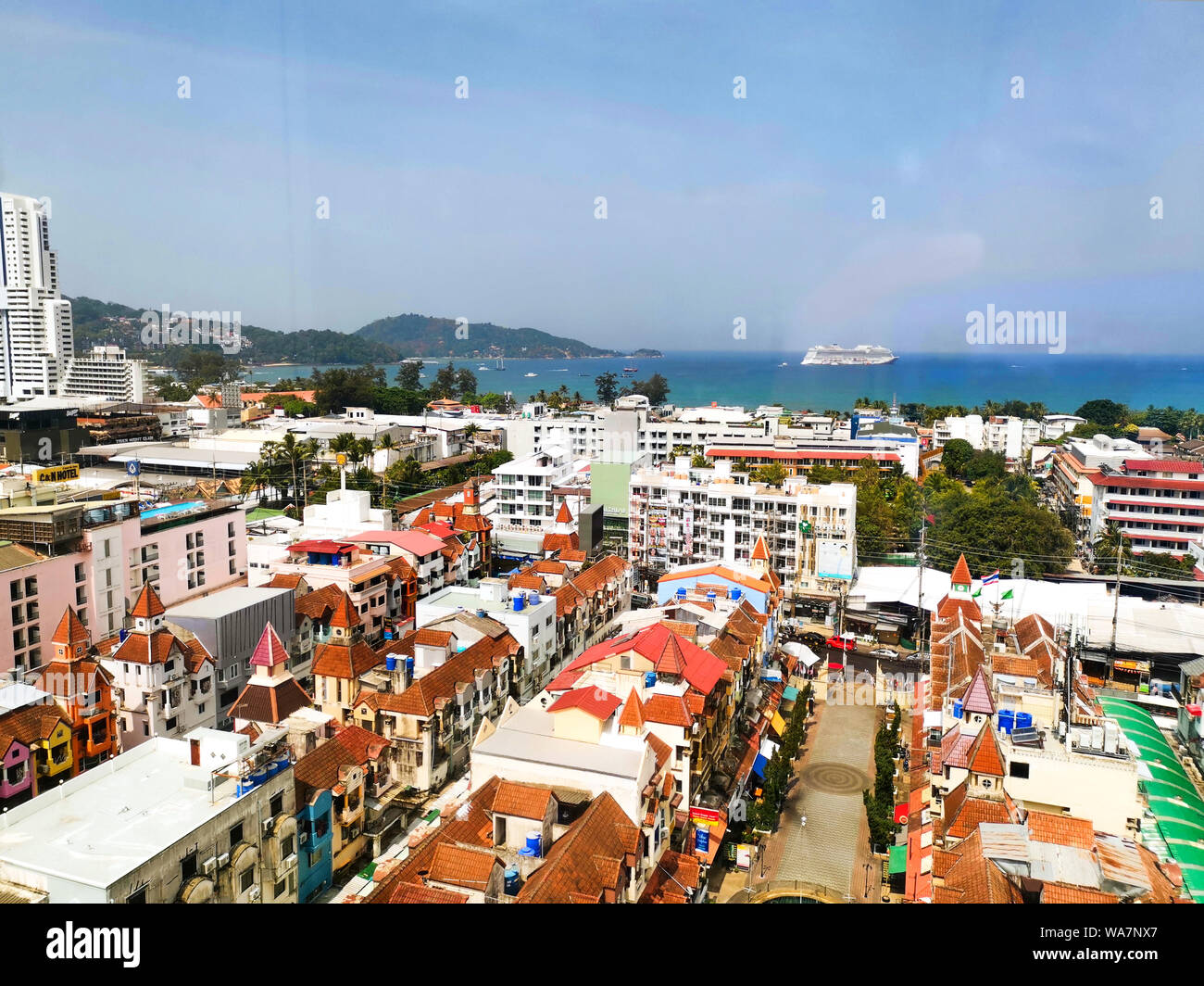 Aerial View Of Patong Beach Phuket Island And Sea Urban - 