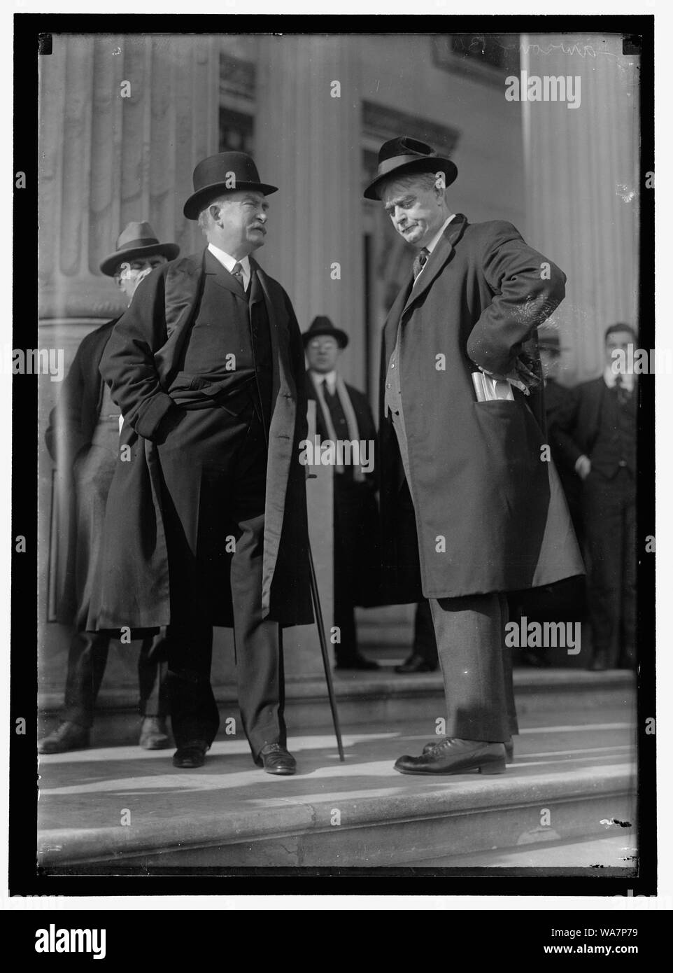 BUCHANAN, FRANK. REP. FROM ILLINOIS, 1911-1917. RIGHT, WITH THOMAS W. LAWSON; LEAK HEARINGS Stock Photo