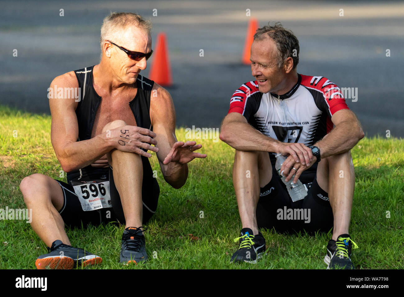 HVTC Triathlon Summer Series 2019 #3 Stock Photo