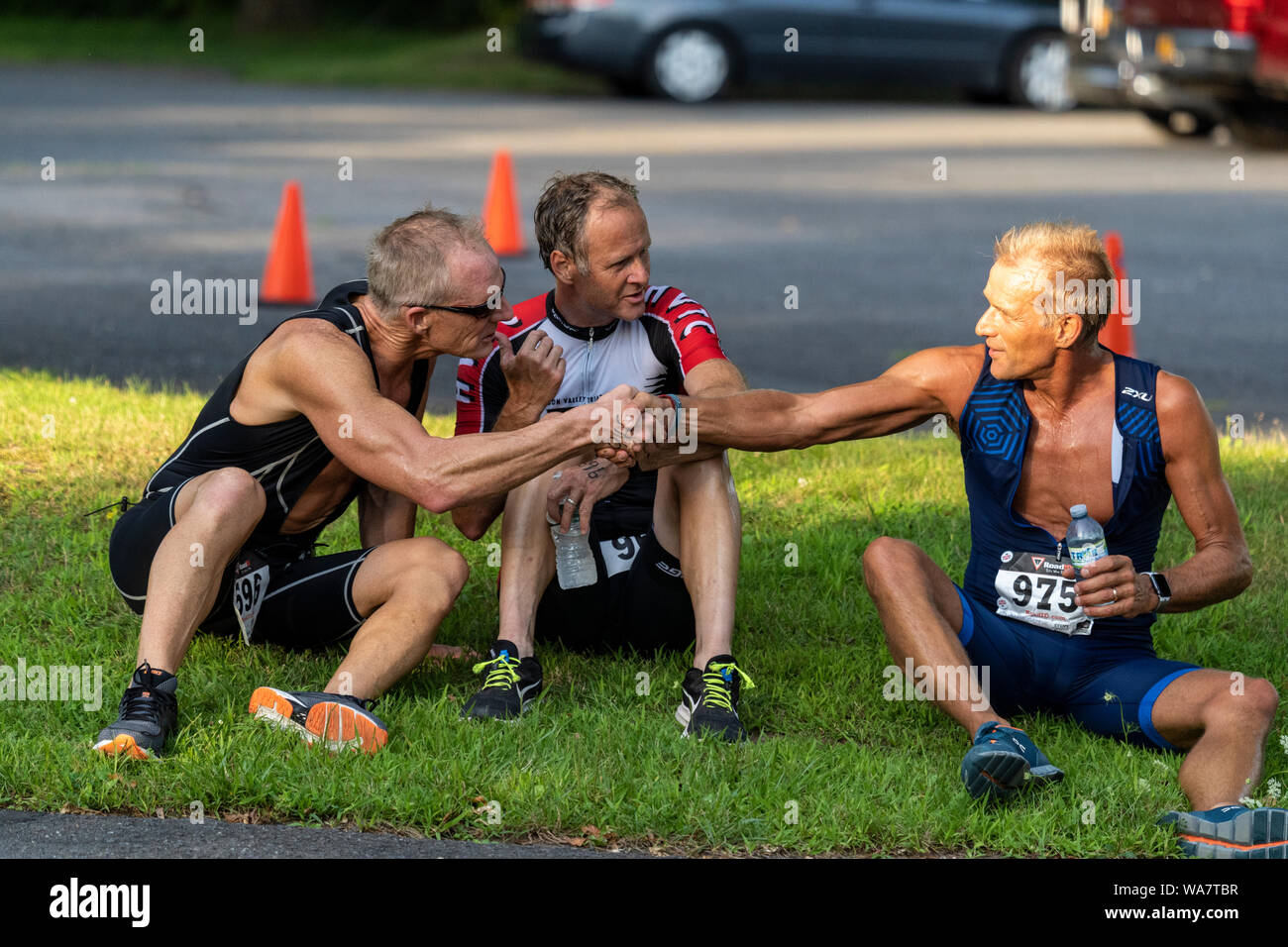 HVTC Triathlon Summer Series 2019 #3 Stock Photo