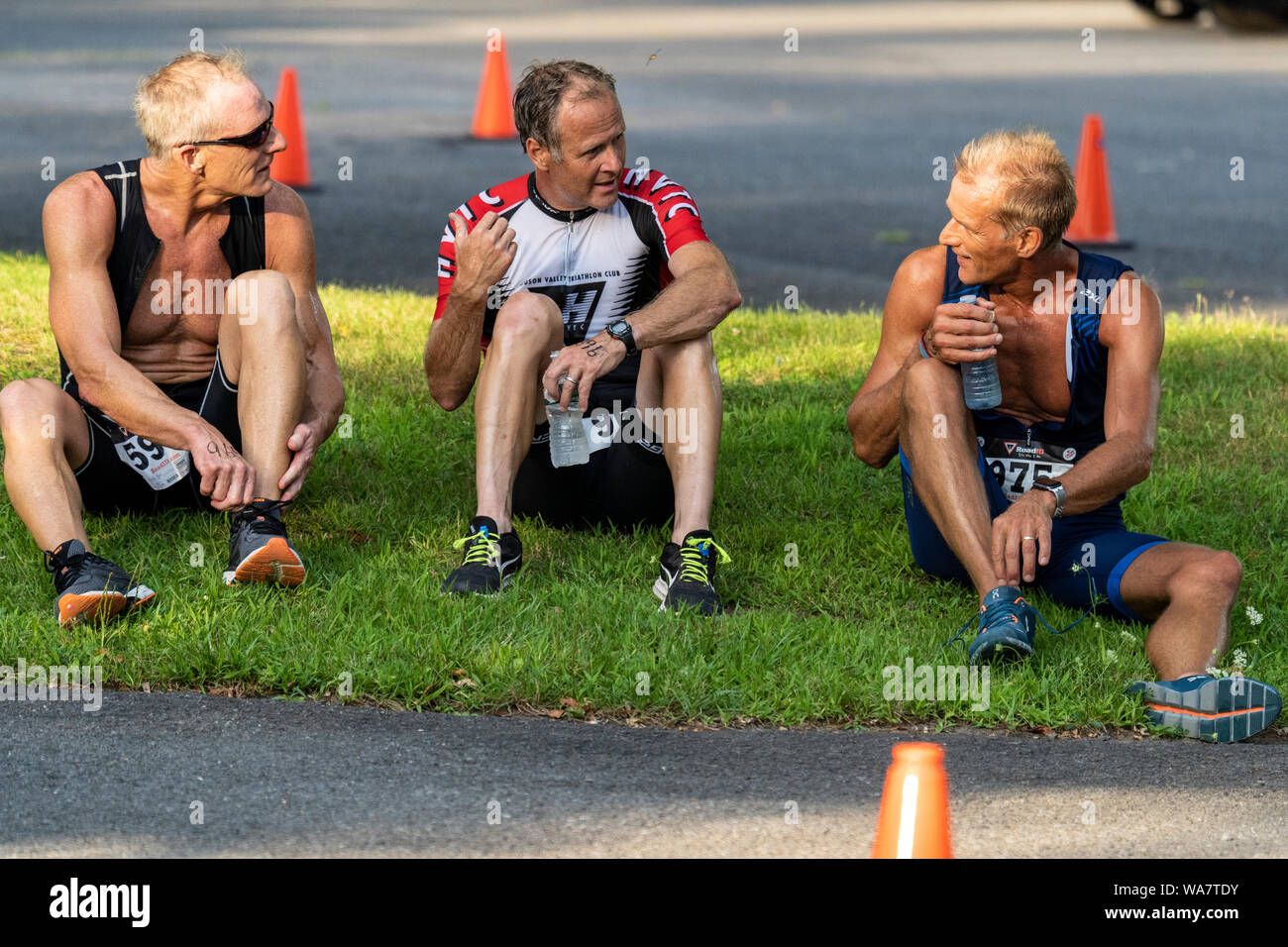 HVTC Triathlon Summer Series 2019 #3 Stock Photo
