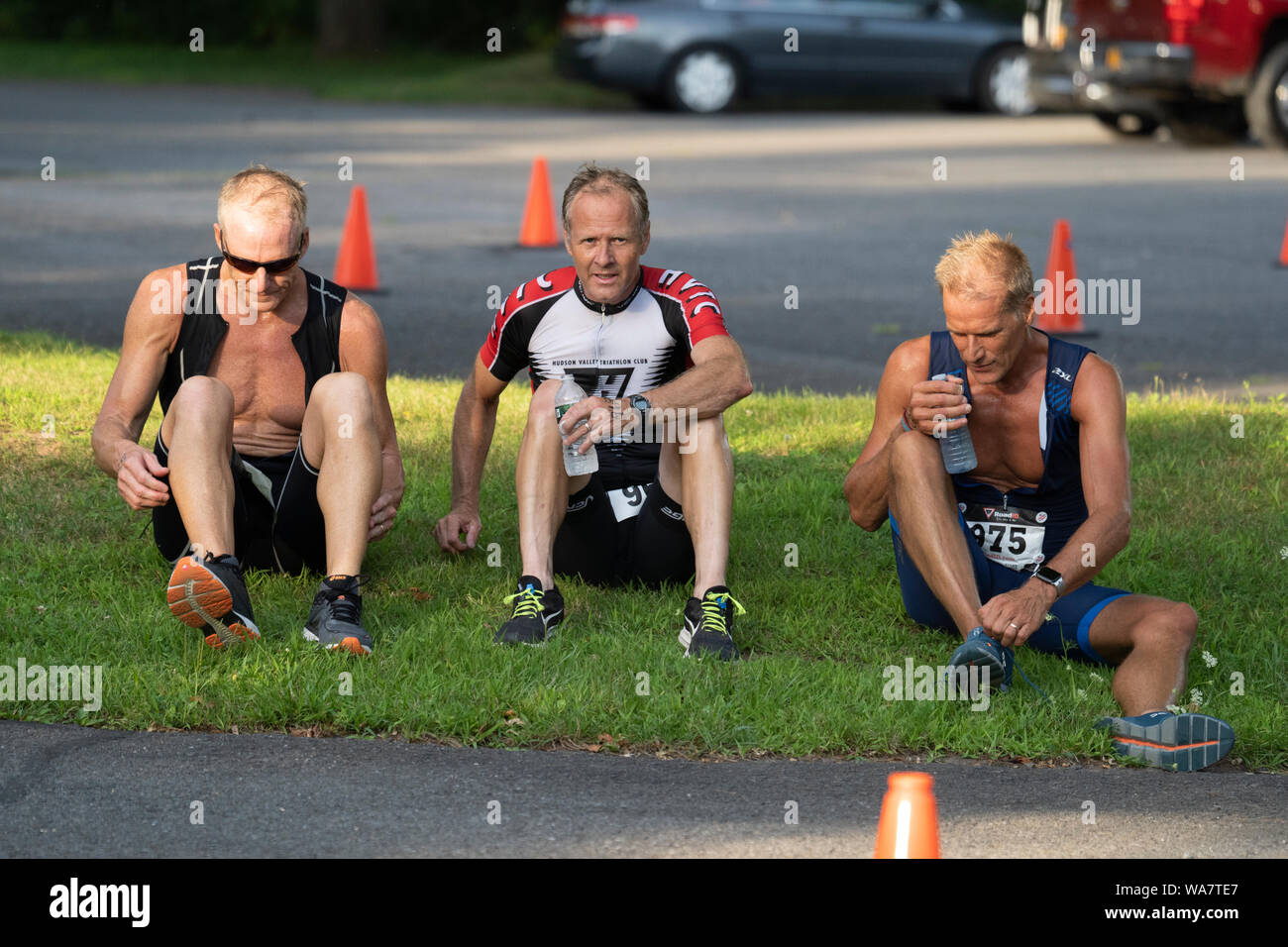 HVTC Triathlon Summer Series 2019 #3 Stock Photo
