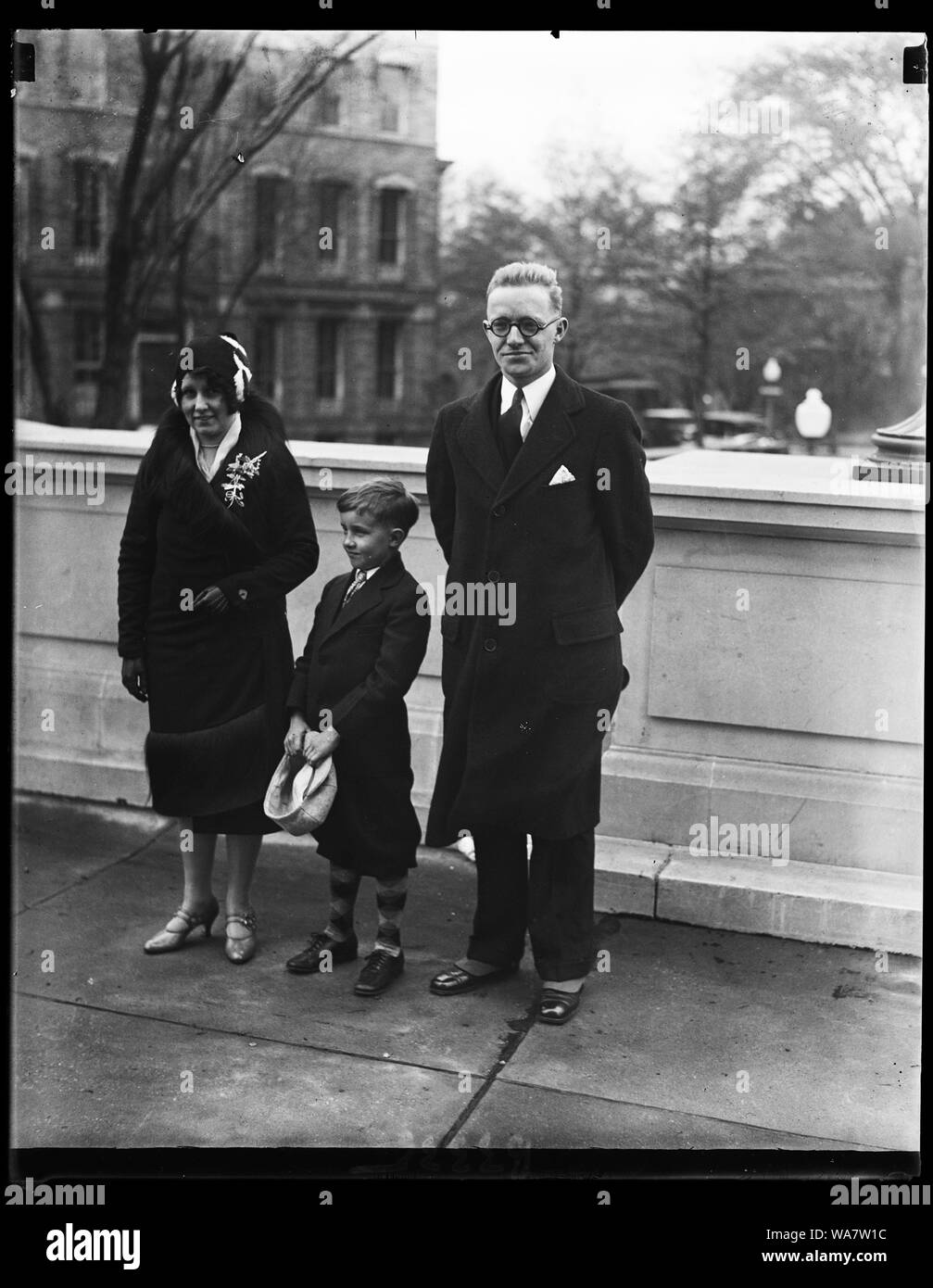 Baby member of Congress and family. The youngest member of the 71st