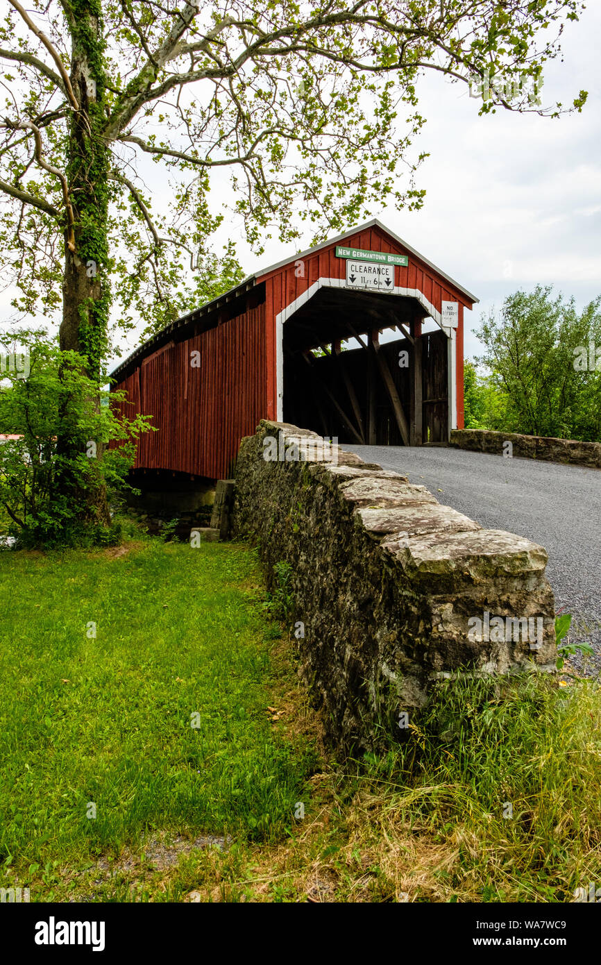 New Germantown Covered Bridge, Lower Buck Ridge Road, Jackson Township