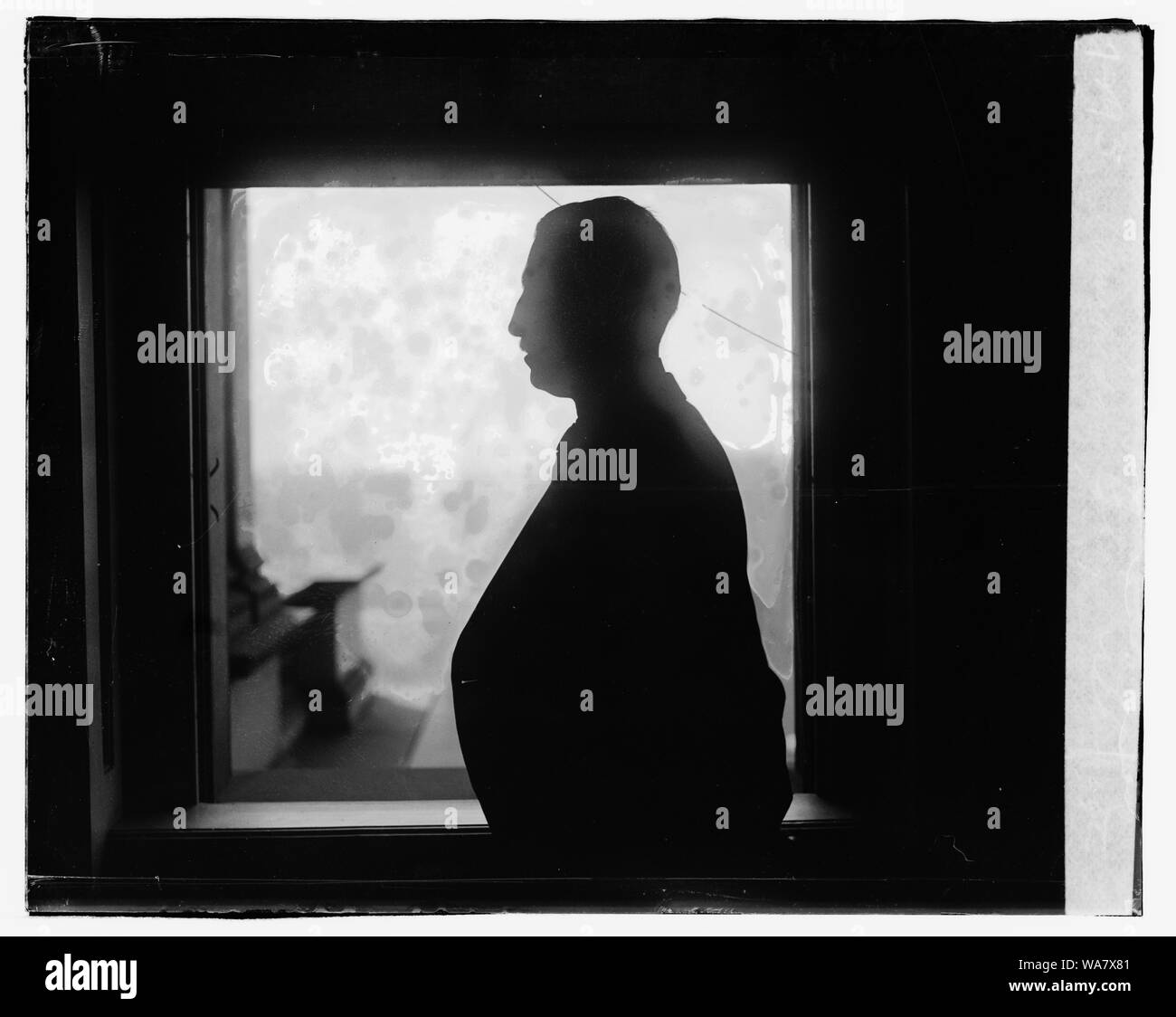 Bainbridge Colby, silhouette Stock Photo Alamy