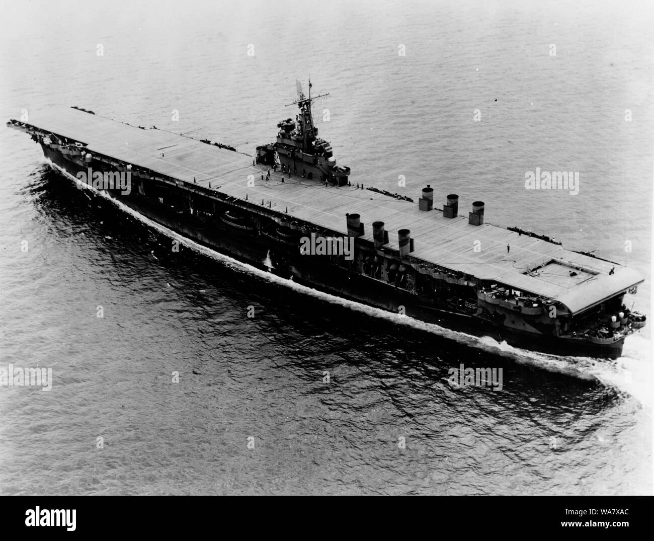 Aircraft Carrier USS Ranger (CV-4) 1942 Stock Photo